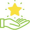 Star hand Icon